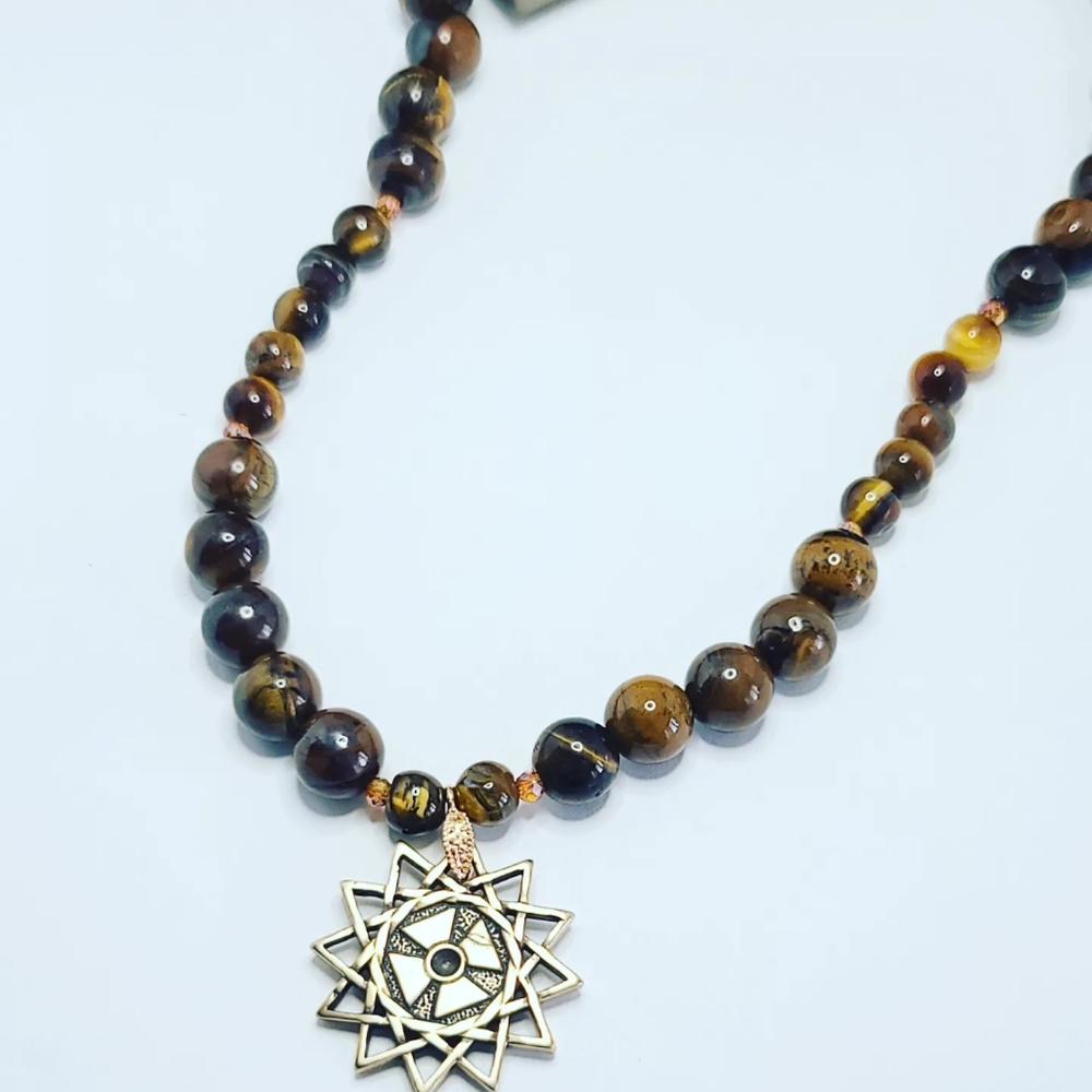 Tiger eye Amulet necklace